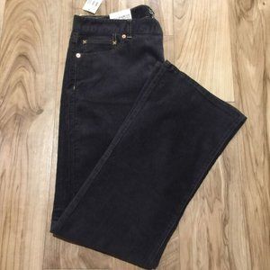 VINTAGE Polo Ralph Lauren Womens Black Stretch Corduroy Bootcut Pants 14 NOS